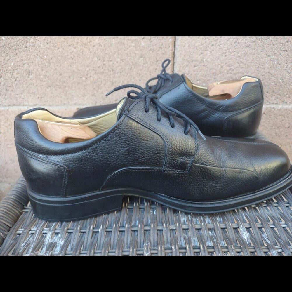 Belvedere Bay Bridge Men’s Black Leather Oxford Shoes Size 12 EEE Wide - Brazil - Picture 5 of 9